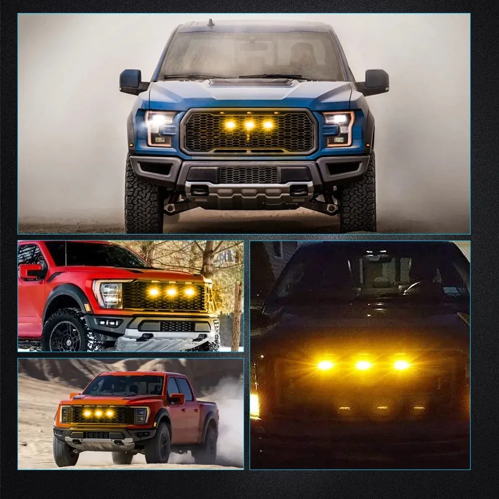 Raptor Style Universal Car LED Front Grille Lights