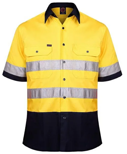 RiteMate RM107V2RS two tone s/s shirt w/3M tape