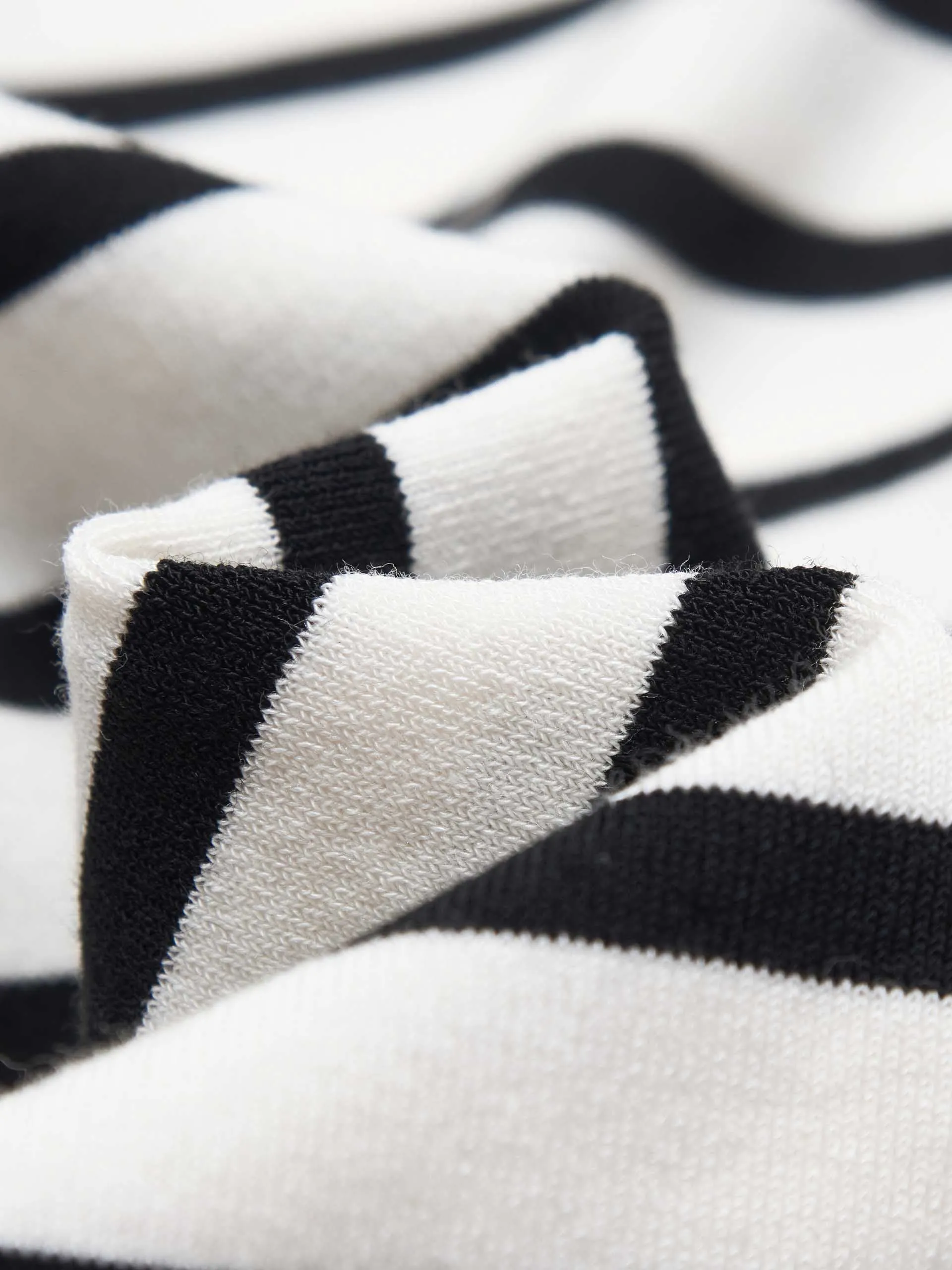 Round Neck Striped Cardigan