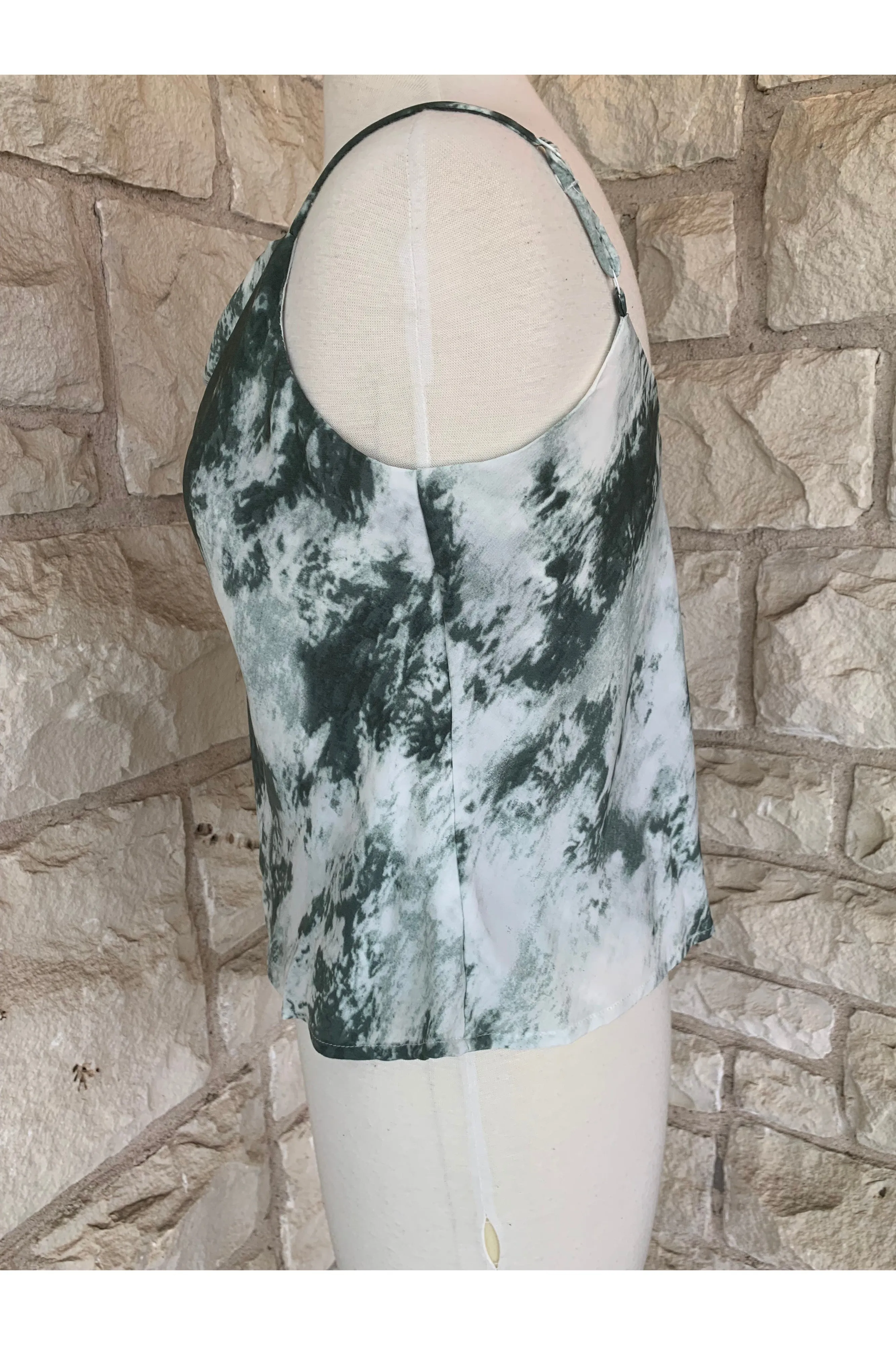 She And Sky Sea Green Tie Dye Camisole