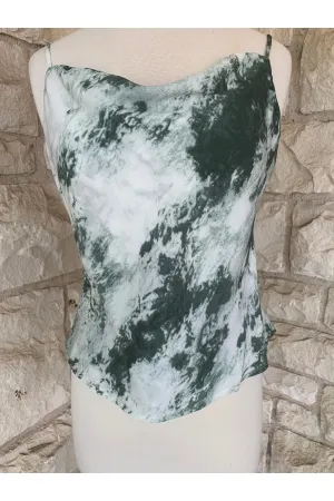 She And Sky Sea Green Tie Dye Camisole