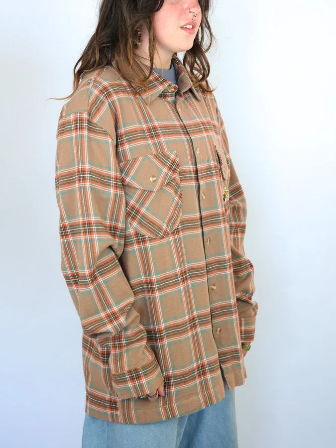 Snack Skateboards - Blackbird - Button Up Flannel Shirt