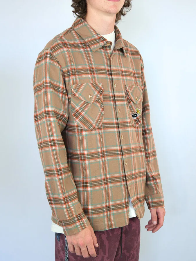 Snack Skateboards - Blackbird - Button Up Flannel Shirt
