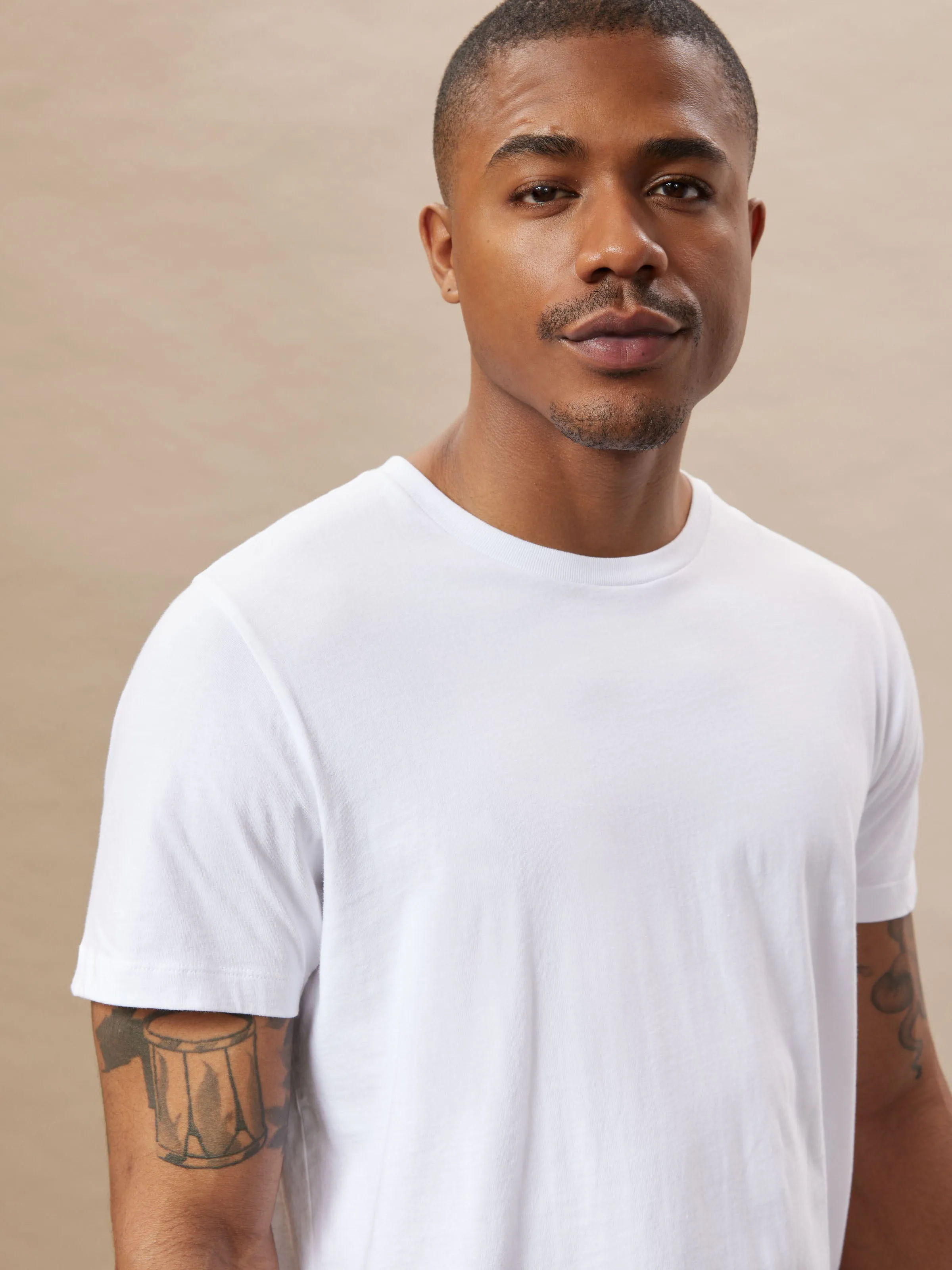 The Slim Fit Essential T-Shirt in Bright White