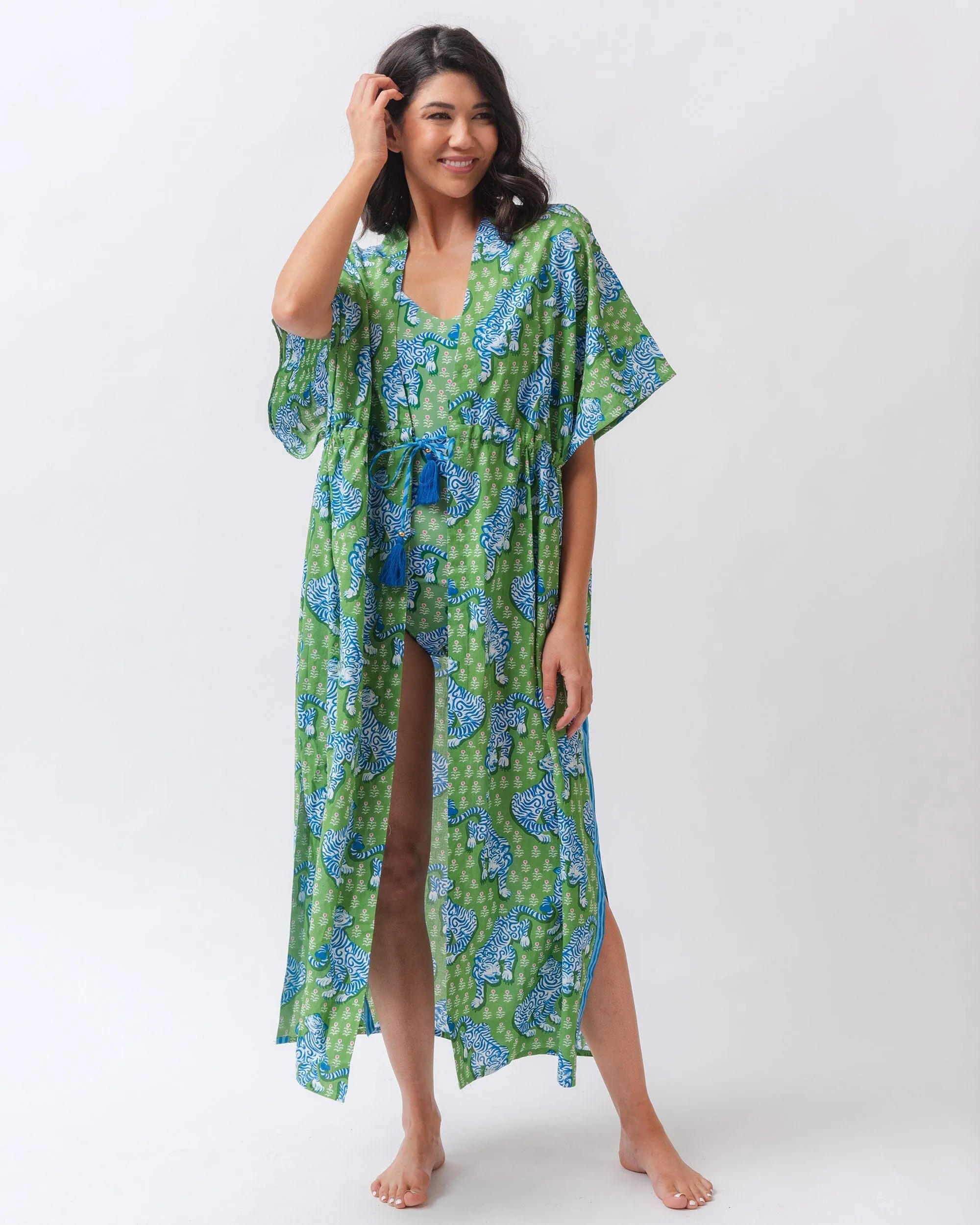 Tiger Queen Daylight Open Front Cover-up