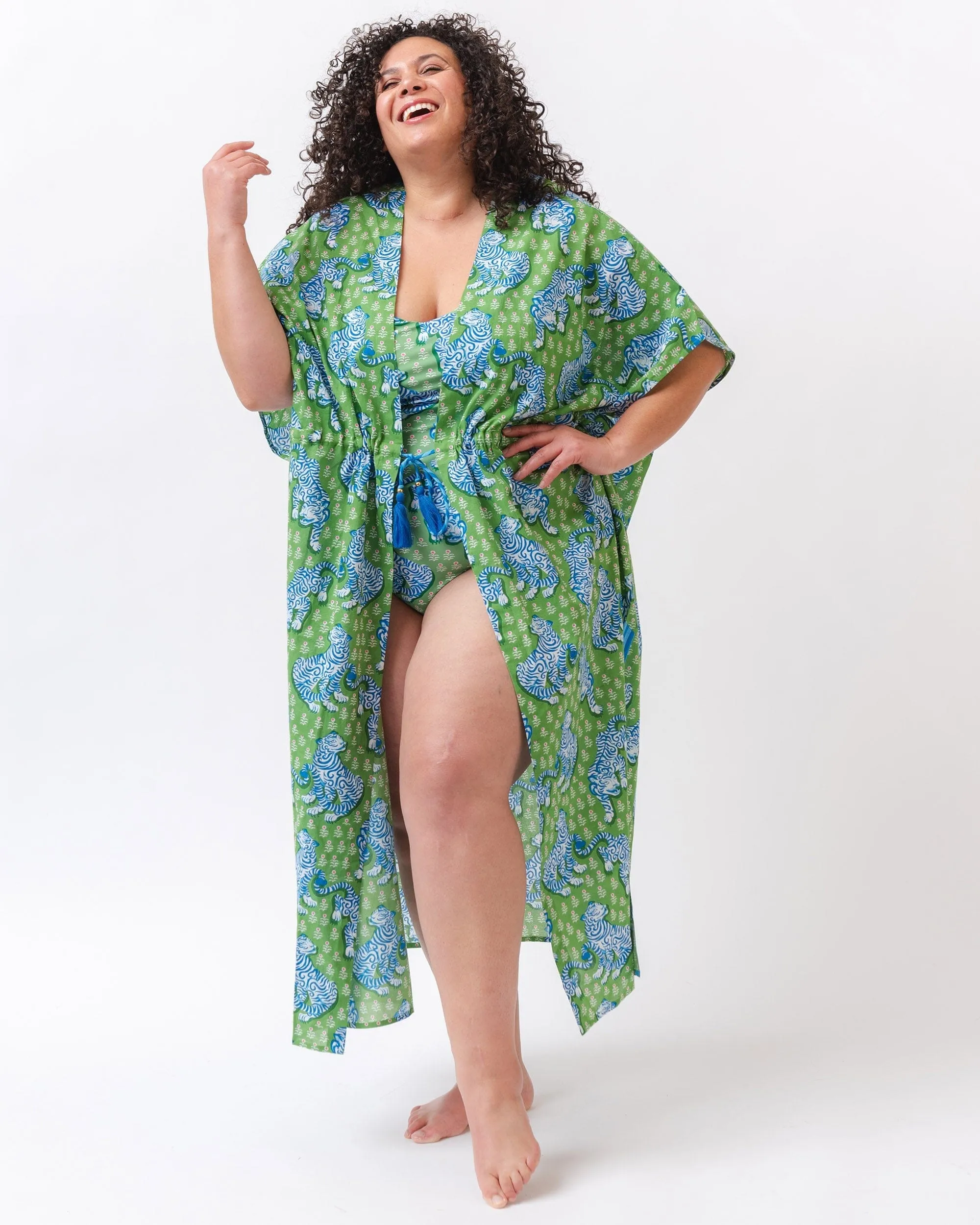 Tiger Queen Daylight Open Front Cover-up