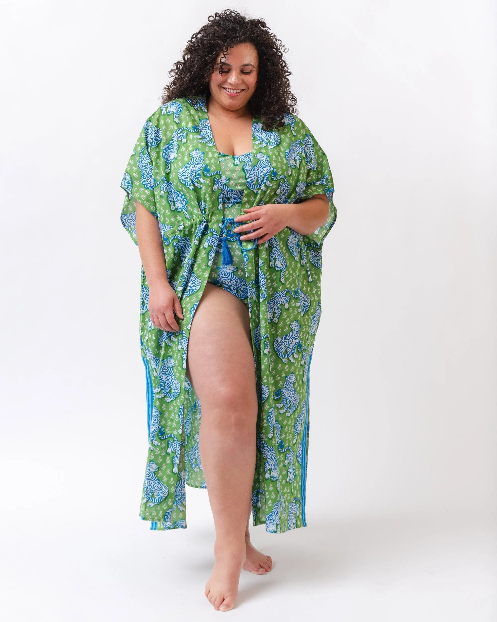 Tiger Queen Daylight Open Front Cover-up