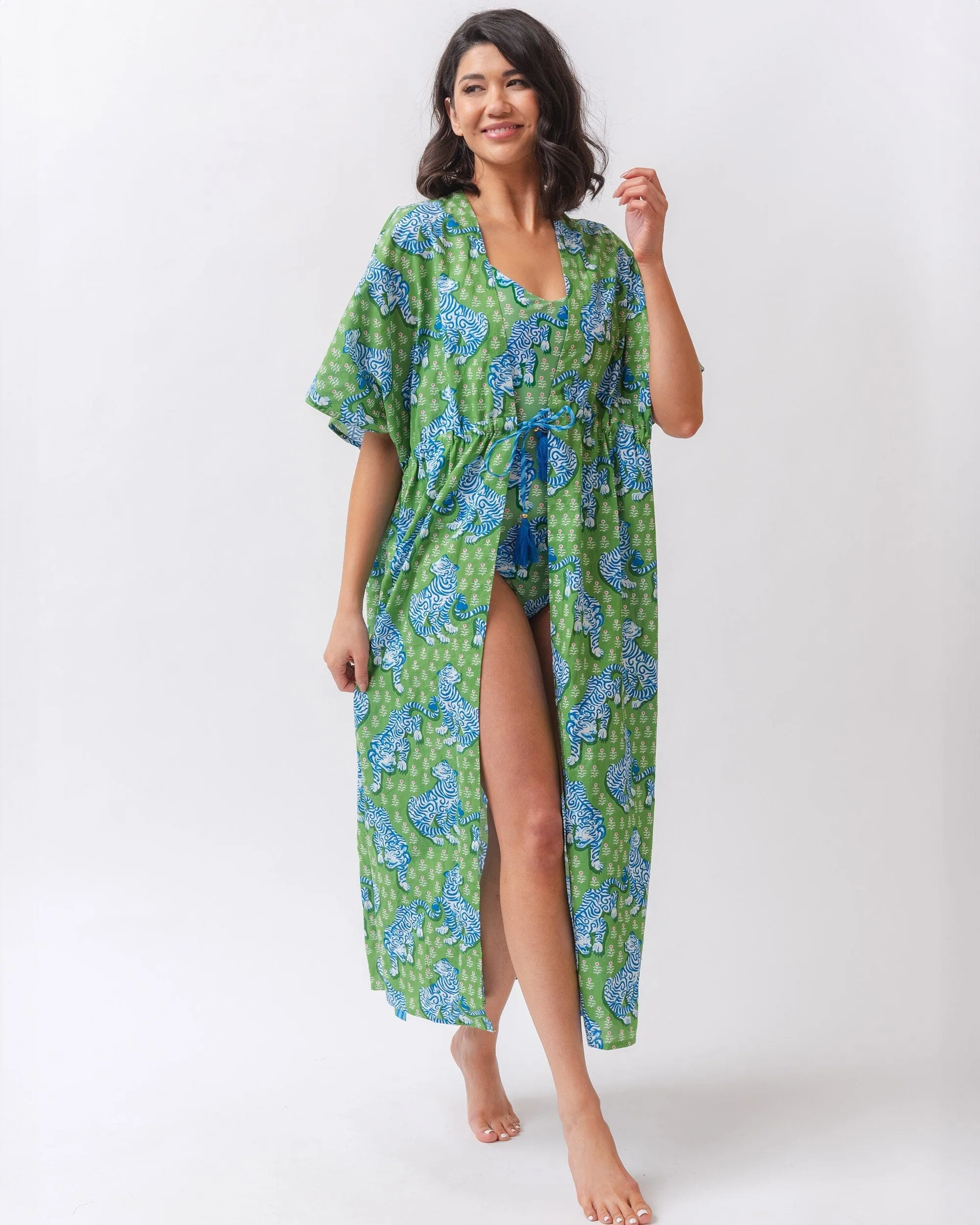 Tiger Queen Daylight Open Front Cover-up