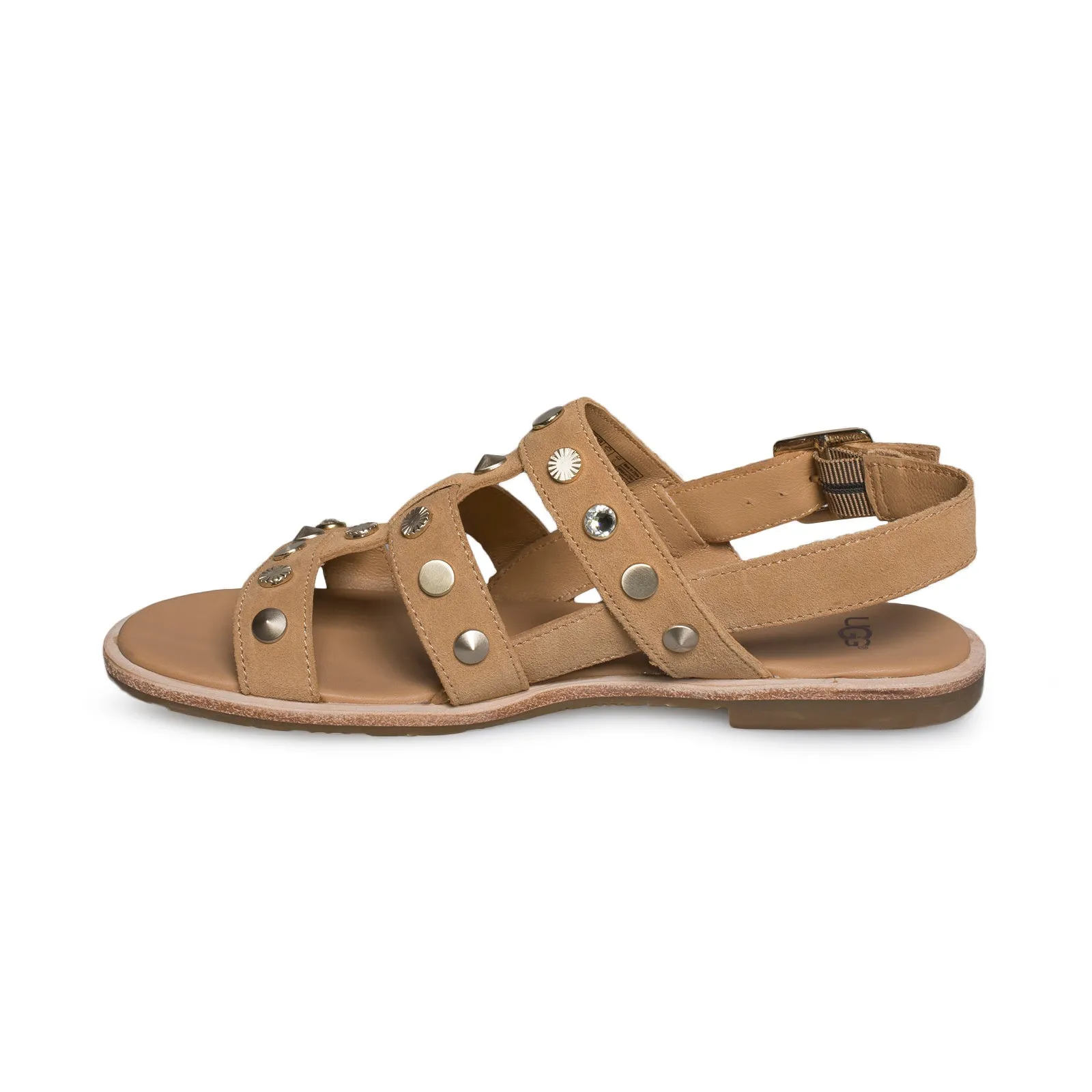 UGG Zariah Studded Bling Latte Sandals - Women's