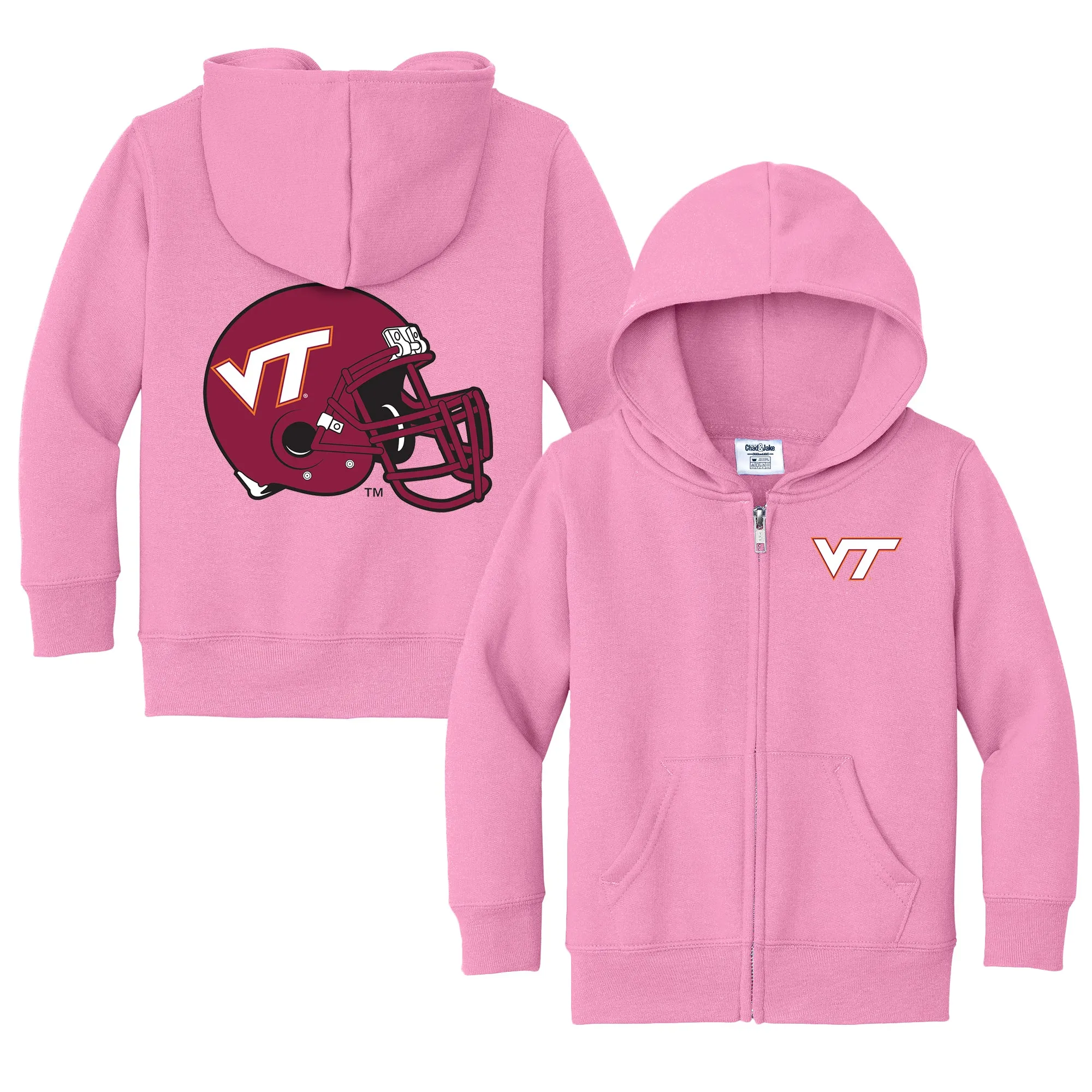 Virginia Tech Hokies Logo Toddler Full-Zip Sweatshirt
