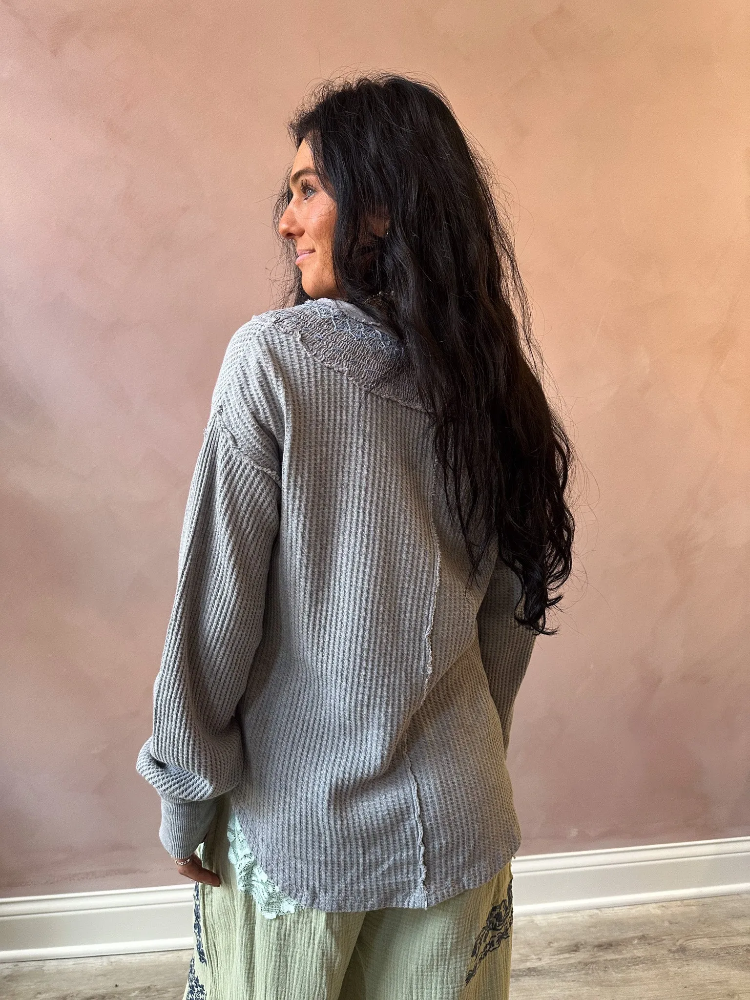 We The Free Holly Henley / Heather Grey Combo