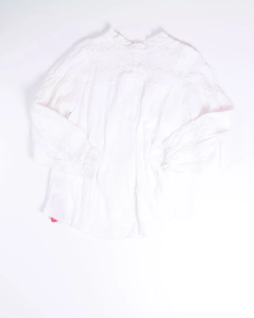 White POL Peasant Top, S