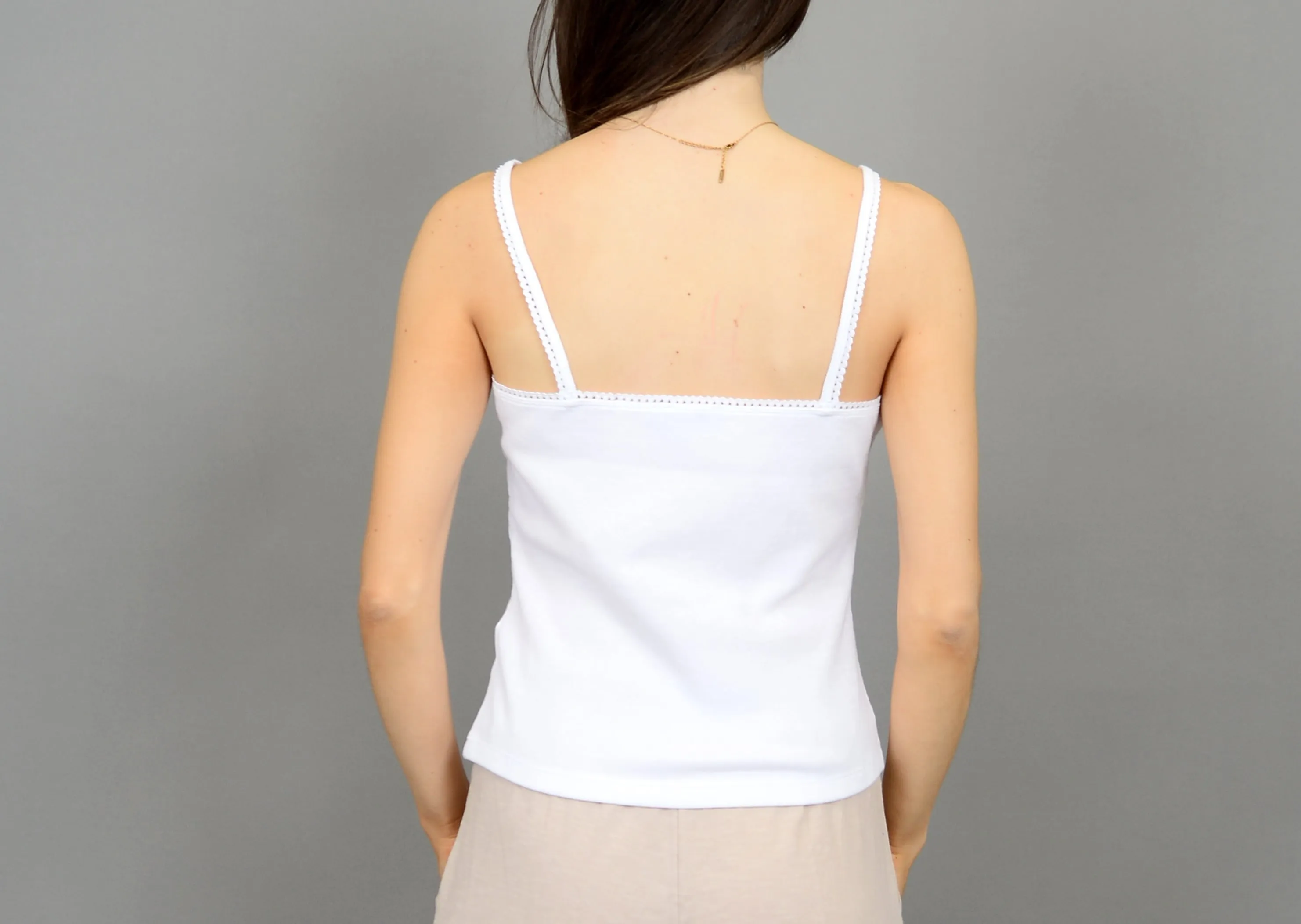 Zaya Strap Cami | White