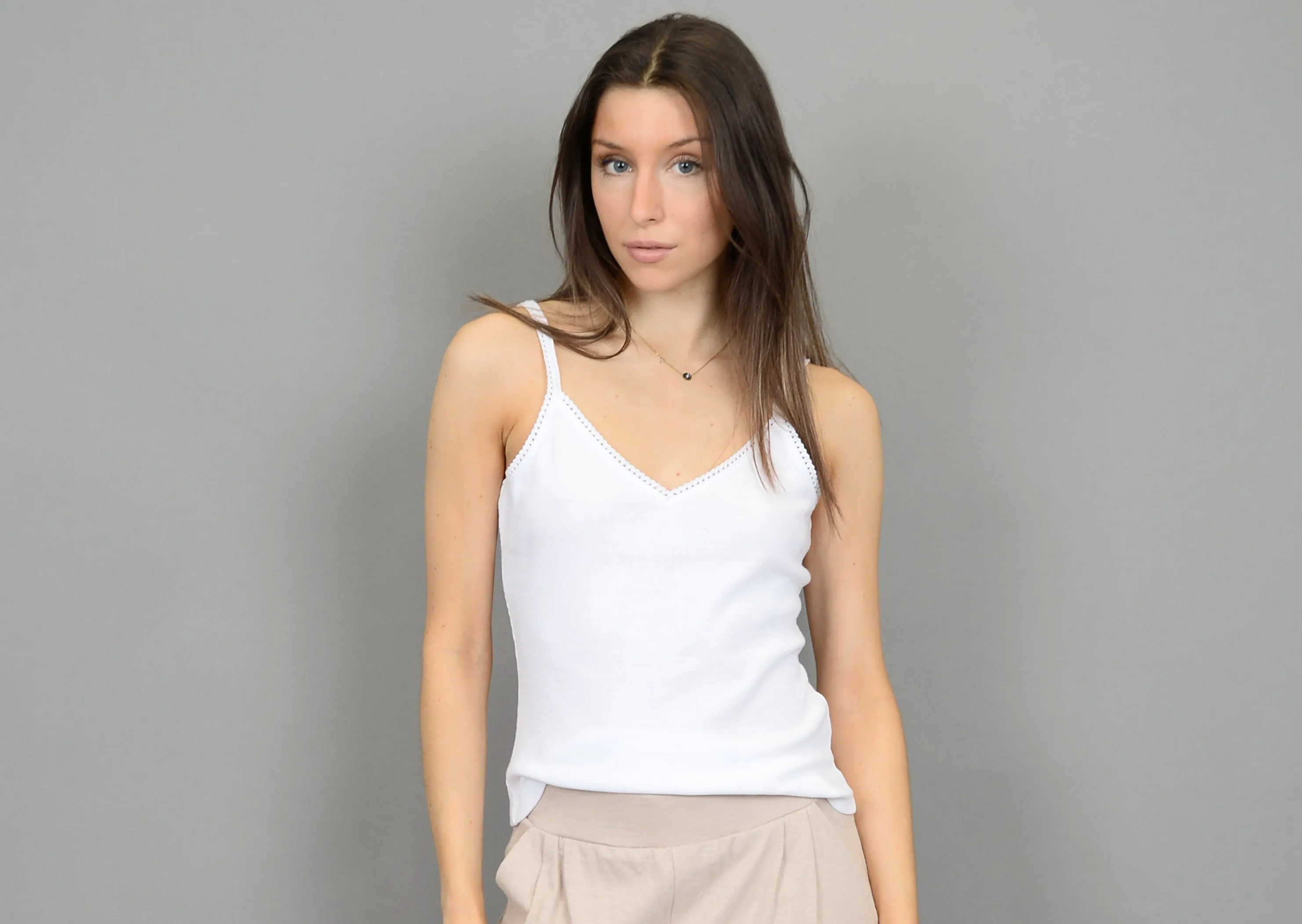 Zaya Strap Cami | White